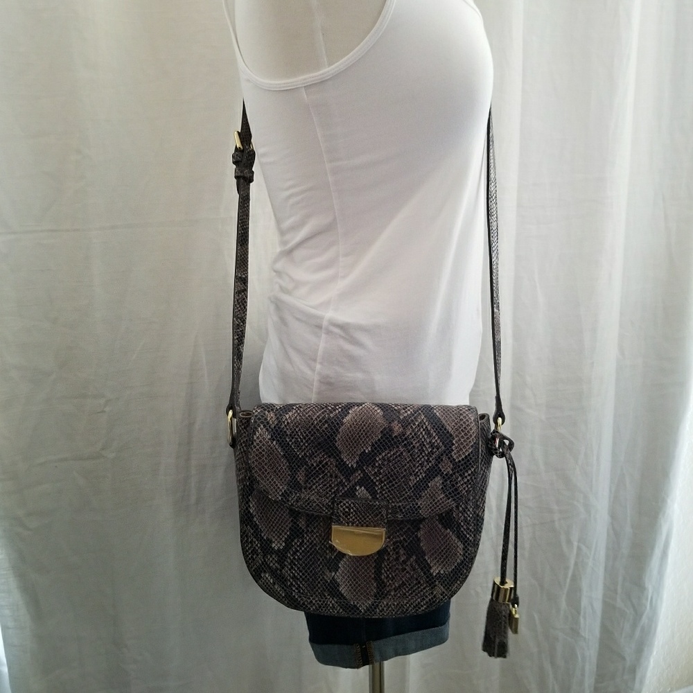 G.I.L.I Black Python Saddle Bag - image 2